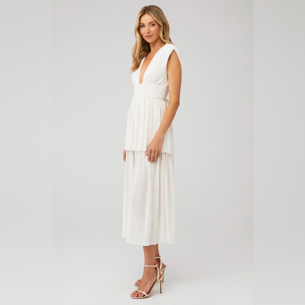 Sabina Musayev White Maxi Dress